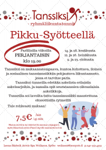 Tanssiksi on mukaansatempaava, kuntoa kohottava, iloinen ja sosiaalinen tanssimusiikkiin pohjautuva liikuntamuoto